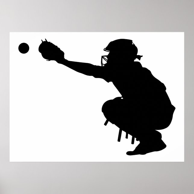 Poster Baseball Catcher (Frente)