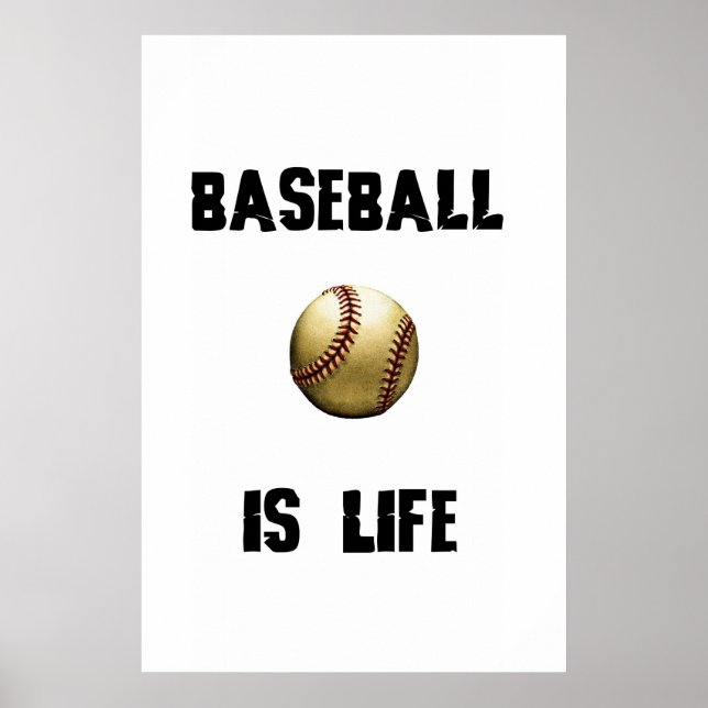 Pôster Baseball é LIfe (Frente)