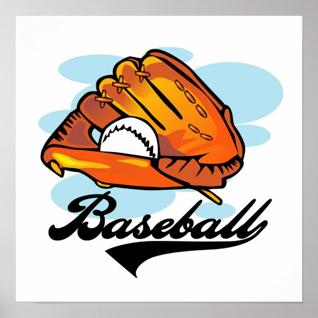 Poster Baseball Glove T-shirts and Gifts (Frente)