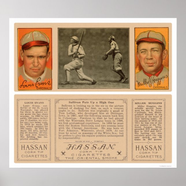 Poster Baseball Sullivan White Sox 1912 (Frente)