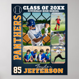 Poster Baseball Team High School Sports Picture Collage