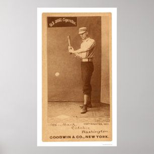 Pôster Basebol 1887 de Connie Mack