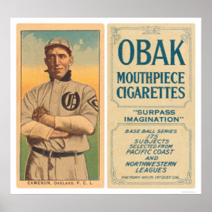 Pôster Basebol 1910 de Cameron Oakland