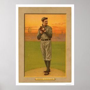 Pôster Basebol 1911 de Addie Joss Cleveland