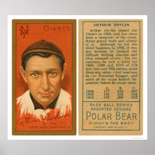 Pôster Basebol 1911 de Devlin Giants da arte