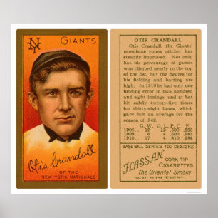 Pôster Basebol 1911 de Otis Crandall Giants