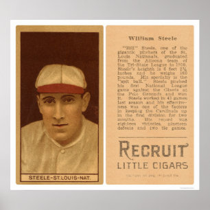 Pôster Basebol 1912 dos cardeais de Bill Steele