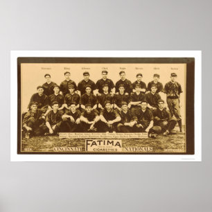 Poster Basebol 1913 dos Cincinnati Reds