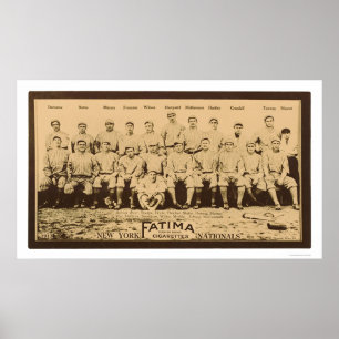 Poster Basebol 1913 dos New York Giants