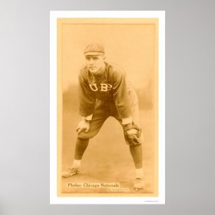 Pôster Basebol 1914 dos Chicago Cubs de Phelan da arte