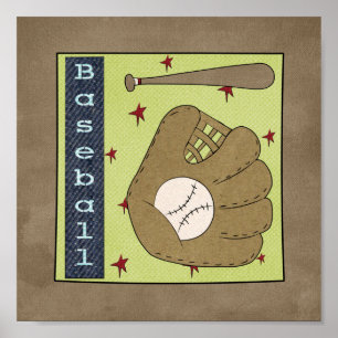 Pôster Basebol (coleção desportiva)