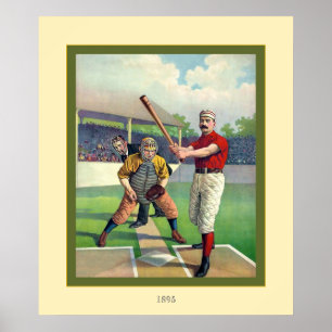 Poster Basebol do vintage
