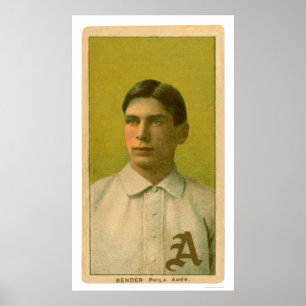 Poster Basebol principal 1909 do dobrador