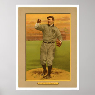 Pôster Basebol selvagem 1911 dos tigres de Bill Donovan