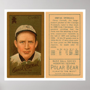Pôster Basebol total 1911 de Orval Cubs