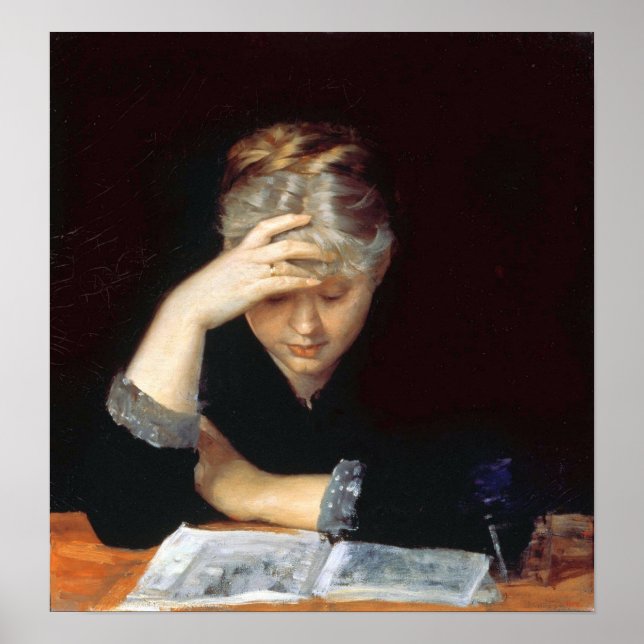 Poster Bashkirtseff - Num Livro (Frente)