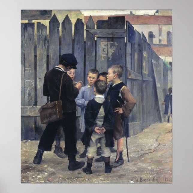 Poster Bashkirtseff - Uma Reunião (Frente)