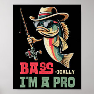 Poster Basicamente, sou um profissional B Roupas engraçad