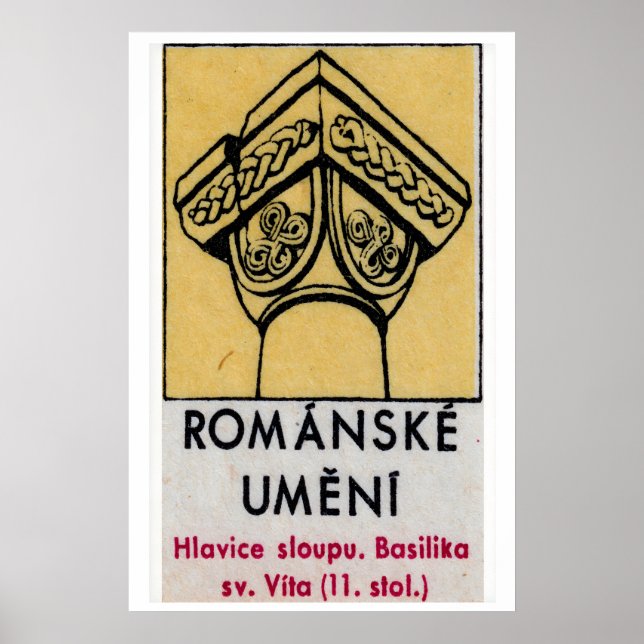 Poster Basilica Column - Matchbox Print - Czech Wall Art (Frente)