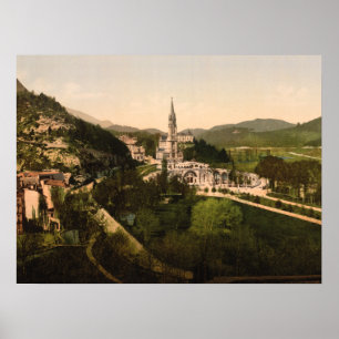 Pôster Basilica de Notre Dame, Lourdes, França