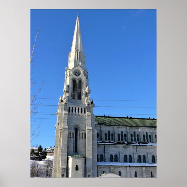 Poster Basilica de Sainte Anne de Beaupre, Quebec, Canadá (Frente)