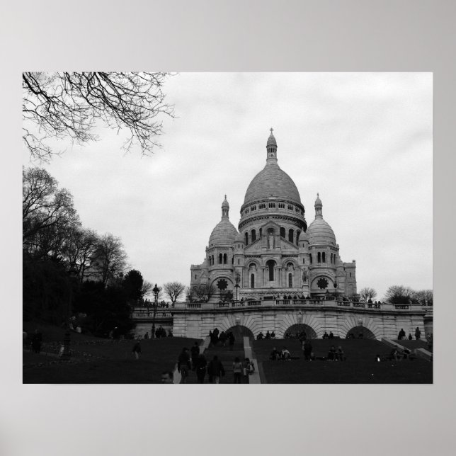 Pôster Basílica do Sacré Coeur (Frente)
