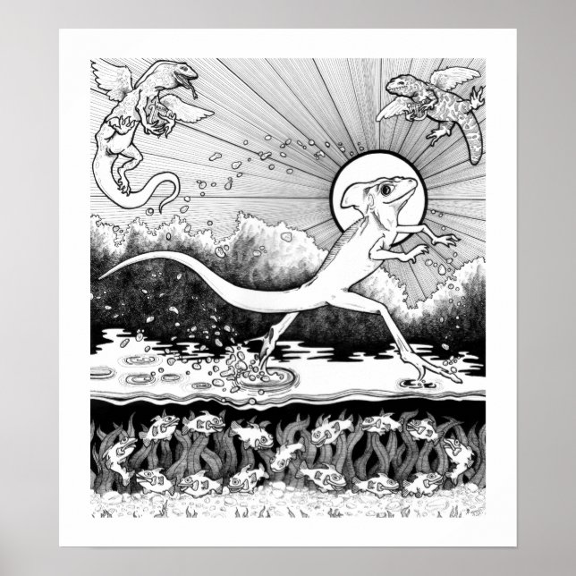 Pôster Basilisk - Animais - 15 x 17 (Frente)