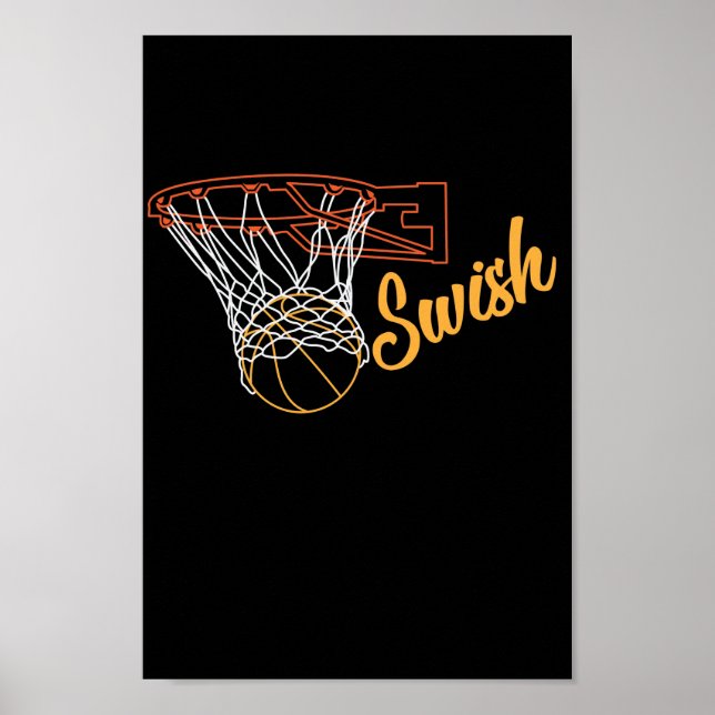 Poster Basketballkorb "Swish (Frente)