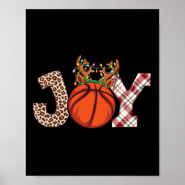 Poster Basquete Amava Bola de Natal Men Xmas Bas (Frente)