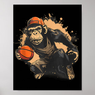 Poster Basquete Animal Art Nature Hoop Mont