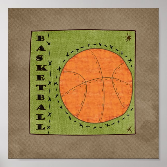 Pôster Basquete (Coleção de Esportes) (Frente)