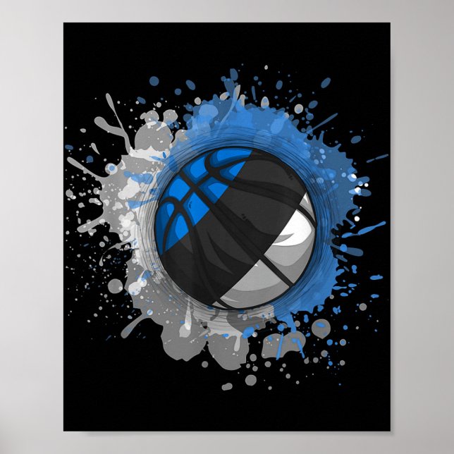 Poster Basquete Com Bandeira Da Estônia (Frente)