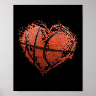 Poster Basquete de Feliz dia de os namorados de basquete
