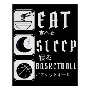 Pôster Basquete dorme Basketballer Esporte