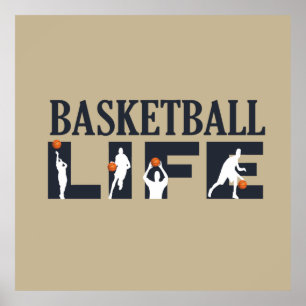Poster basquete é vida