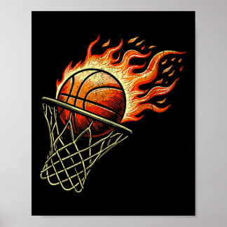 Poster Basquete em Chamas