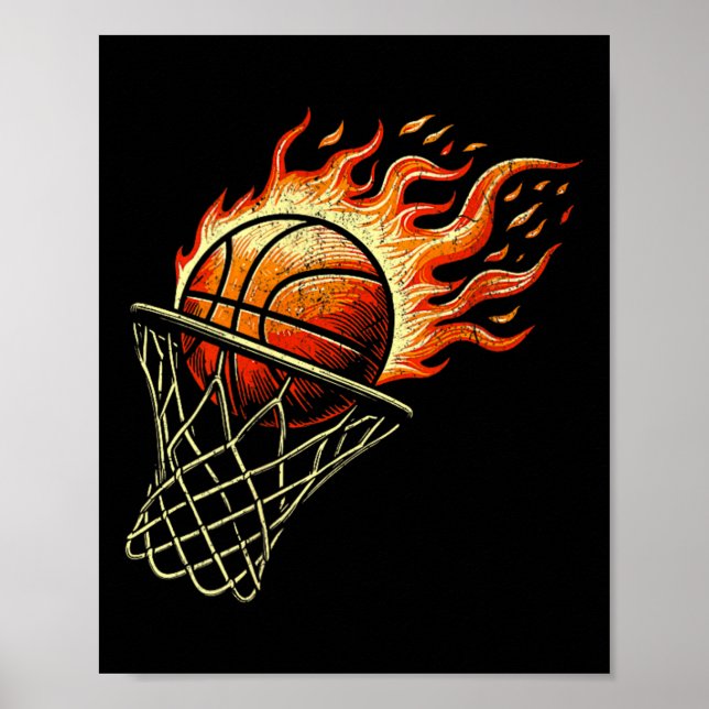 Poster Basquete em Chamas (Frente)