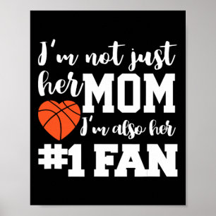 Poster Basquete Mãe Número Um Ventilador de Basquete Mães