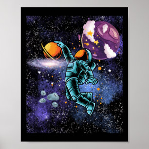 Poster Basquete No Espaço