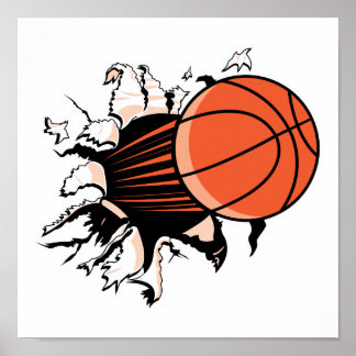 Pôster basquete passando