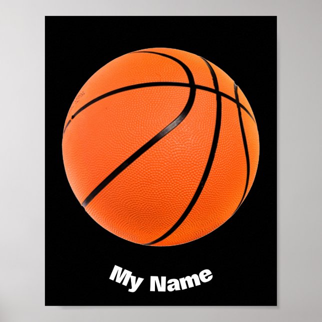 Poster Basquete Seu Nome Personalizado (Frente)