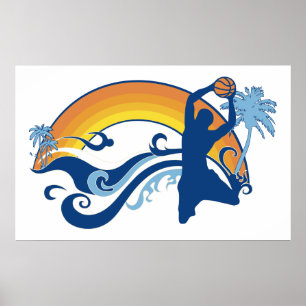 Pôster basquete: verão