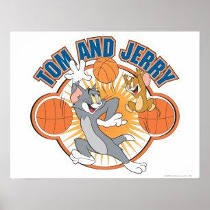 Poster Basquetebol 4 de Tom e de Jerry