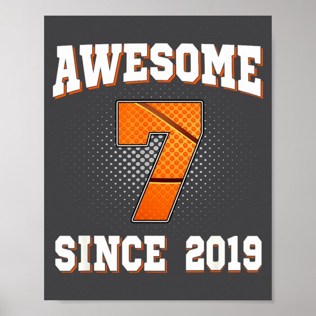 Poster Basquetebol 7º 2019 7 Anos Desde Diversão (Frente)