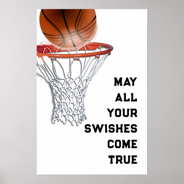Poster Basquetebol Boa Sorte (Frente)