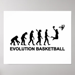 Pôster Basquetebol da evolução