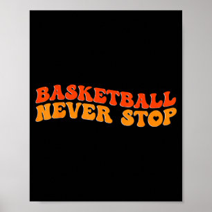 Poster Basquetebol nunca pára para os amantes do esporte