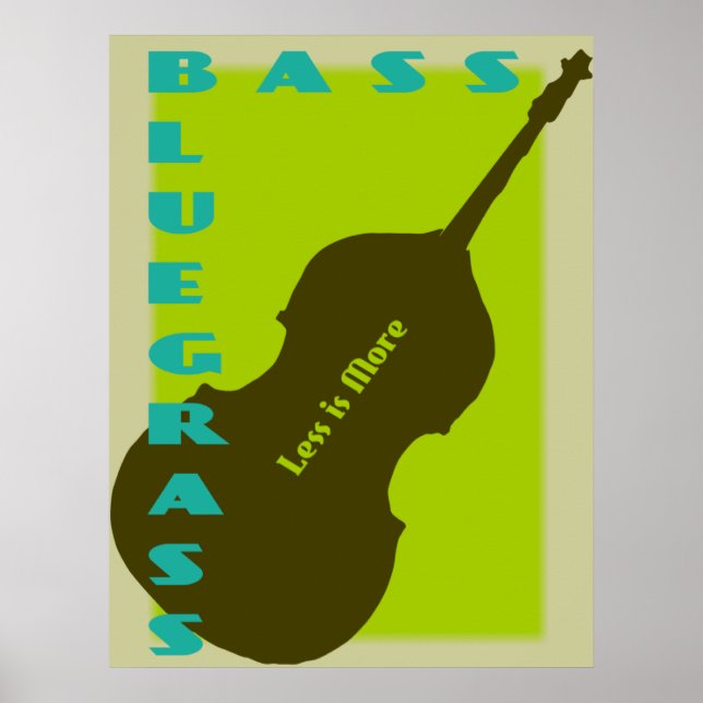 Poster Bass Bluegrass: Menos é mais (Frente)