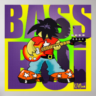 Poster "Bass Boi" - por Kev Moore