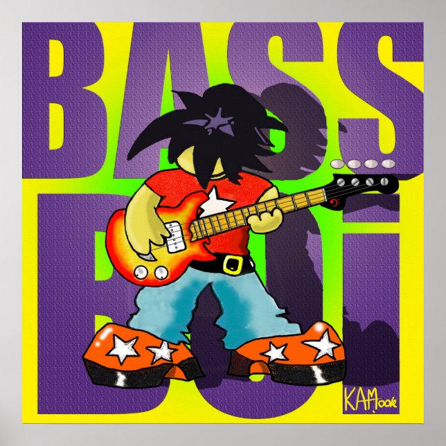 Poster "Bass Boi" - por Kev Moore (Frente)